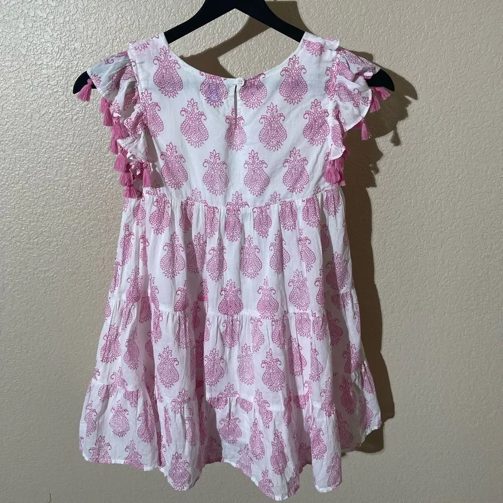 Mer St. Barth Pink Tassel Kids Dress